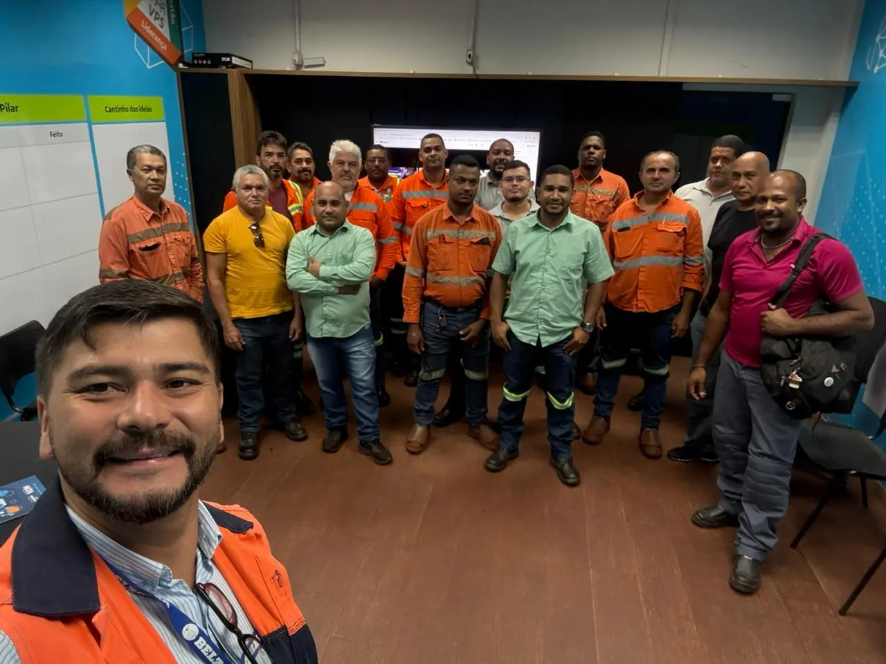 Treinamento com equipe de manutenção