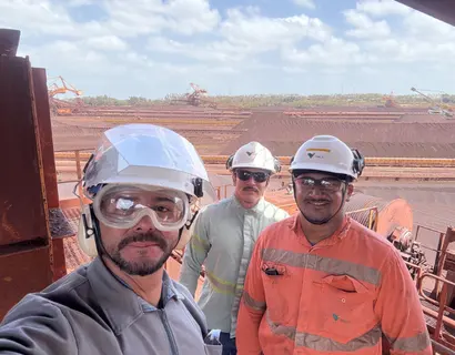 Visita técnica em área de mineração